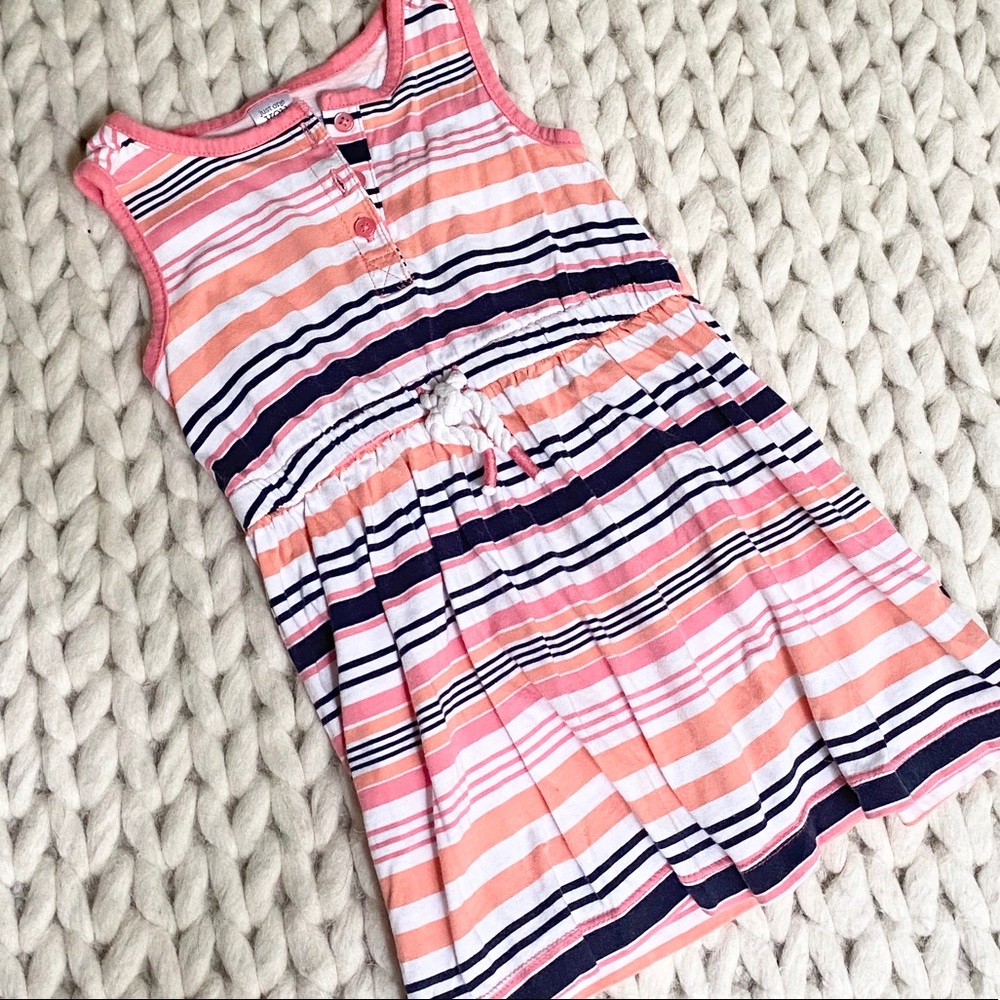 Carter’s Just One You Striped Sleeveless Toddler Dress Size 2t